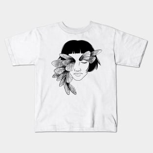 Moth Woman Kids T-Shirt